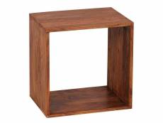 Finebuy étagère debout bois massif 43,5 x 43,5 x 33 cm étagère petite carré | étagère en bois véritable cube - table d'appoint bois véritable - mobili