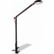 Globo - Lampe de table, applique, lampe à pince, applique, lampe de table, chambre, spot mobile, métal noir, joints, interrupteur, 1x led 6W 500Lm