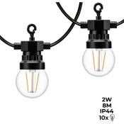 Guirlande lumineuse led 10 ampoules intégrées - 8