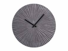 Horloge en métal soleil argent 45 cm
