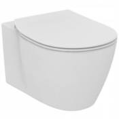 Ideal Standard - wc suspendu compact Connect space avec abattant - Blanc