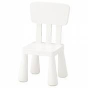 IKEA MAMMUT Chaise Blanc