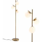 Lampadaire à 3 Globes, Lampe sur Pied Moderne avec