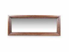 Miroir ancien rectangulaire bois 155x5.5x60cm - marron - décoration d'autrefois