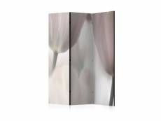 Paravent 3 volets - tulips fine art - black and white [room dividers] A1-PARAVENTtc0676