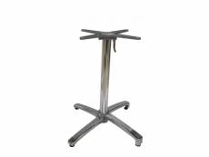 Pied de table encastrable en aluminium - h 72 cm - - aluminium
