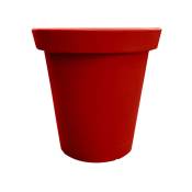 Pot de fleurs rond xxl Delight 200l-Rouge-80cm - Rouge