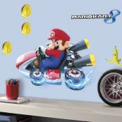 Roommates - Stickers Super Mario Kart 8 Nintendo - Bleu, Rouge