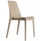 Scab Design - 2 chaises design Ginevra pour intérieur ou extérieur - Scab - Taupe