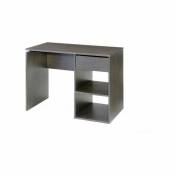 Table de bureau Burgos 5010| Petite table d'ordinateur | Bureau avec tiroir | wengé - Topkit