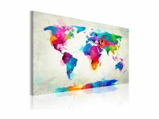 Tableau - map of the world - an explosion of colors-90x60