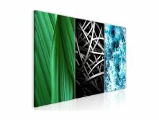 Tableau - structures in nature (3 parts)-120x60 A1-N8612-DKX