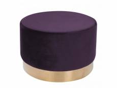 Tabouret 55x55x43 zace violet fait main en bois idéal pour le salon