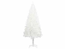 Vidaxl arbre de noël artificiel aiguilles réalistes blanc 240 cm 321025