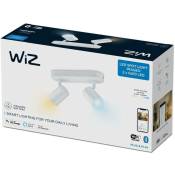 WIZ - Spots led connecté Wi-Fi imageo blanc 2x5W, 2700-6500K, Nuances de Blanc, fonctionne avec Alexa, Google Assistant et Apple HomeKit