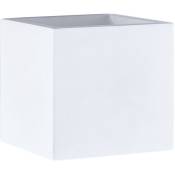 Applique Intérieur Couloir Cube Lampe Lumière Indirecte Effet Up-Down G9 Sans ampoules, Plâtre blanc - Paco Home