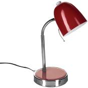 Atmosphera - Lampe de bureau en métal h 35.5 cm Rouge