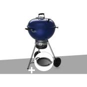 Barbecue à charbon Weber Master-Touch gbs C-5750 57 cm Deep Ocean Blue avec plancha
