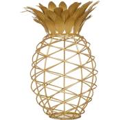 Barcraft - Vase en métal en forme d'ananas pour bouchons de, 20 x 28 cm - Doré