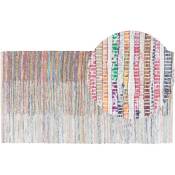 Beliani - Tapis 80 x 150 cm en Coton Multicolore Fait