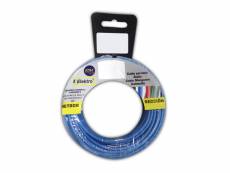 Bobine fil électrique 6mm câble bleu 10mts sans halogène E3-28570