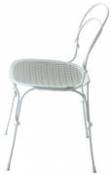 Chaise empilable Vigna / Métal & assise plastique - Magis blanc en métal