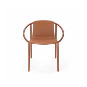 Chaise en acier et en bois terracotta Ringo - Umbra