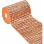 Emmevi Mv S.p.a. - Tapis de Cuisine Texture Plate Coureur Lavable Antidérapant Moderne motif Bamboo Orange - 52x280 cm