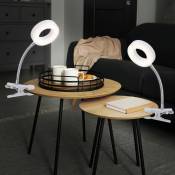 Etc-shop - Lampe à pince blanche Lampe à pince salon