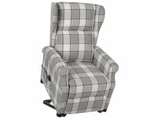 Fauteuil inclinable gris tissu