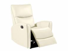 Galice - fauteuil relax manuel coloris ivoire