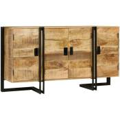 Helloshop26 - Buffet bahut armoire console meuble de rangement bois de manguier massif 150 cm
