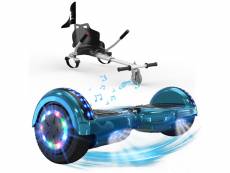 Hitway hoverboard gyropode 6.5" vert, avec bluetooth-musique