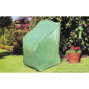 Housse pour chaise d'exte'rieur en polyester vert 65x65x110
