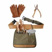 Kit du jardinier : ceinture + sécateur + gants