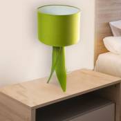 Lampe à poser verte en céramique Eclairage LED salon ou table chevet