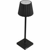 Lampe de table K-ligth en aluminium, lumière blanche chaude, antireflet réglable, noir - King Home