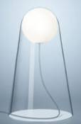 Lampe de table Satellight LED / Verre soufflé bouche - Foscarini blanc en verre