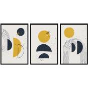 Levitation Trio , Set de 3 posters muraux - 90x45cm