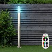 Luminaire d'extérieur à led pour lampadaire d'éclairage de jardin en acier inoxydable dimmer avec télécommande