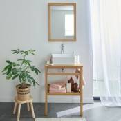 Meuble de salle de bain 60 cm hopp avec miroir et vasque