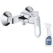 Mitigeur douche BauLoop monocommande + nettoyant robinetterie GrohClean - chrome - Grohe