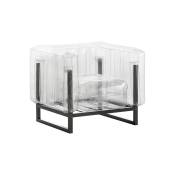 Mojow Design - yomi fauteuil eko cadre en aluminium transparent