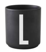 Mug A-Z / Porcelaine - Lettre L - Design Letters noir