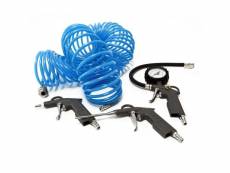 Outils pneumatiques de 4 pièces accessoires avec un tuyau pour compresseur helloshop26 16_0002870