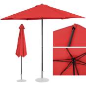 Parasol de jardin rond, diamètre. 270 cm rouge