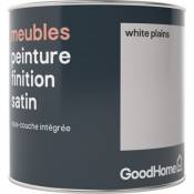 Peinture de rénovation meubles GoodHome blanc White Plains satin 0 5L