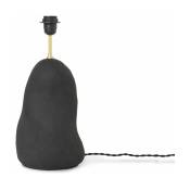 Pied de lampe en céramique noir 14 x 44,3 cm Hebe - Ferm Living