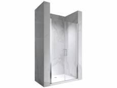 Porte de douche nc hauteur 185 cm - verre transparent 98-101x185 cm