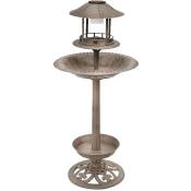 Potions d'oiseaux robustes avec éclairage led Bronze Stand Lampe Décoration Lumière extérieure Harms 315079